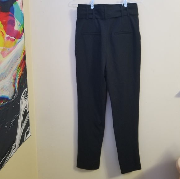 🖤 BLACK ZARA Trousers with BELT - Picture 4 of 6